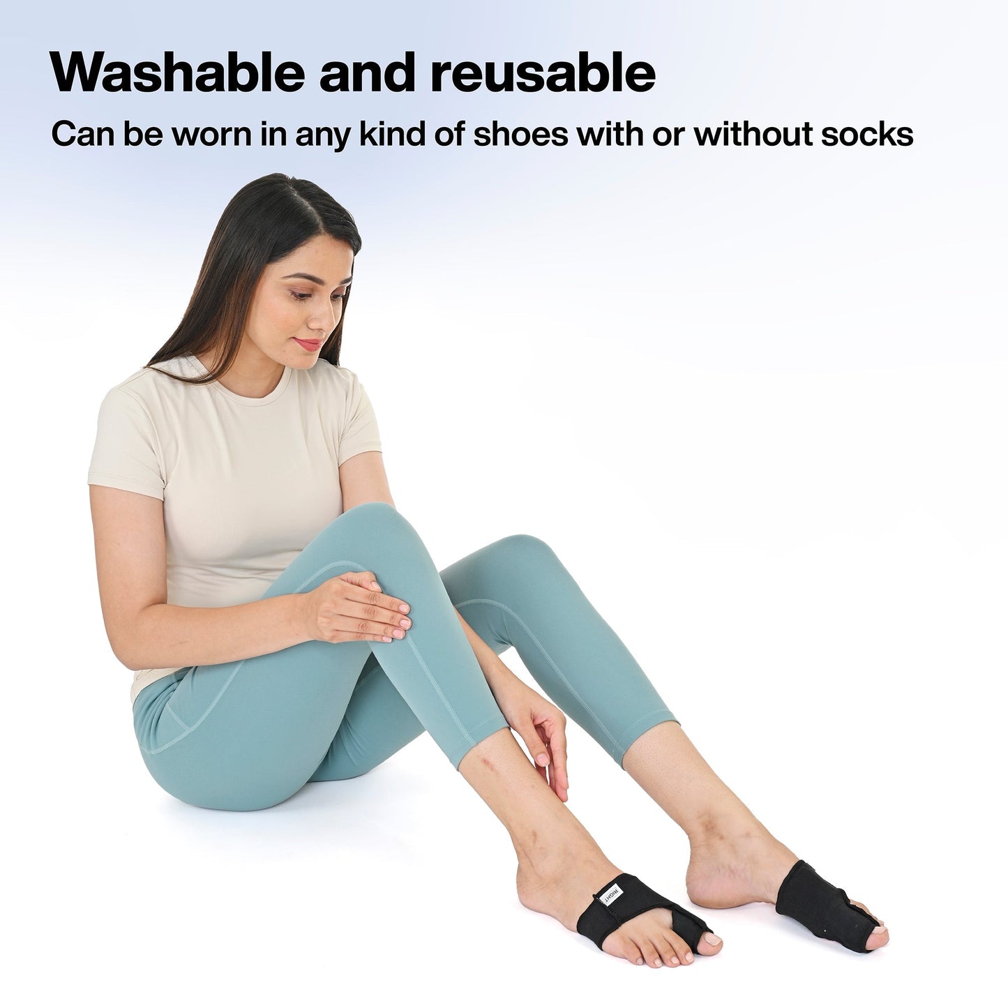 Bunion Corrector Cotton Sleeves with Gel Toe Separator and Gel Guard Pad