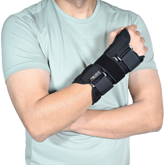 Wrist Splint Brace for Carpal Tunnel | Adjustable Wrist Support Brace with Splints | Hand Support for Arthritis, Tendonitis, Sprain, Injuries & Wrist Pain