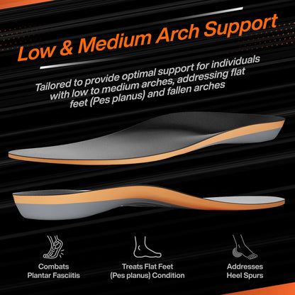 Low & Medium Arch Support PU Insole