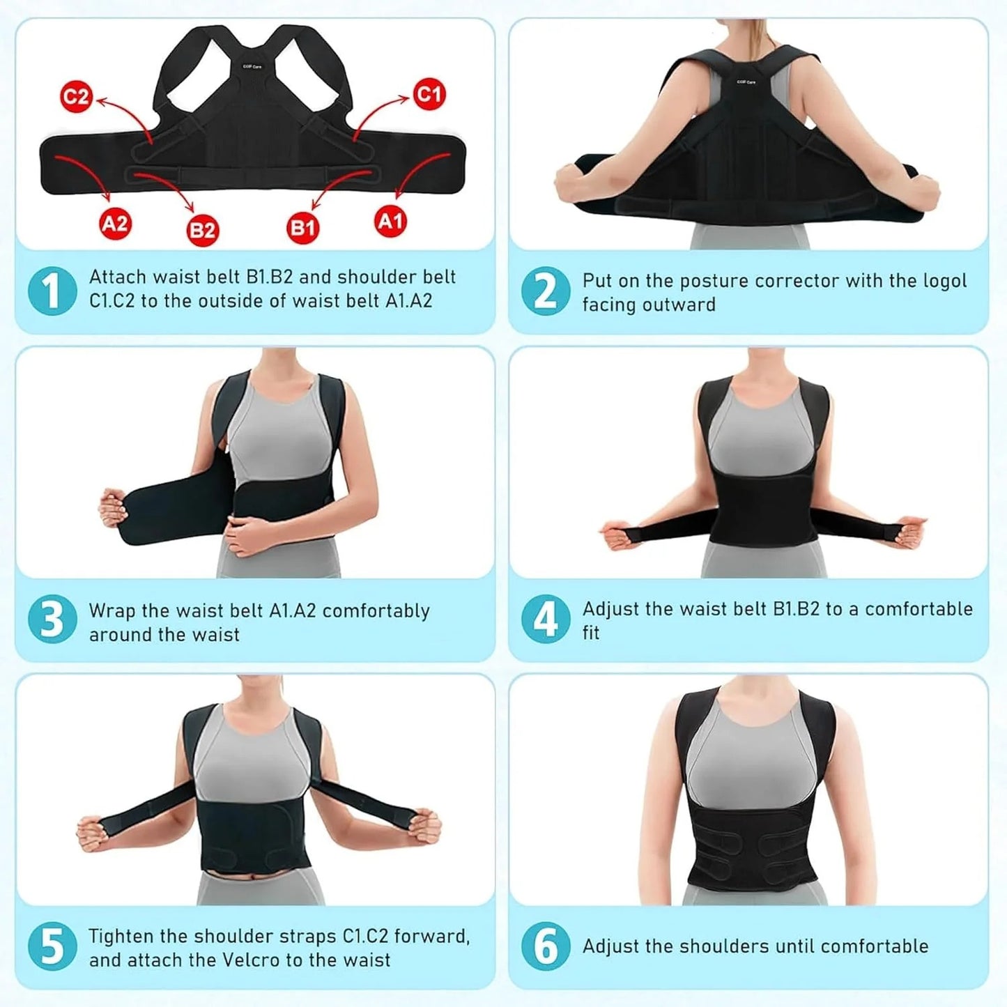 Fitzindia™ Posture Corrector Belt | Unisex